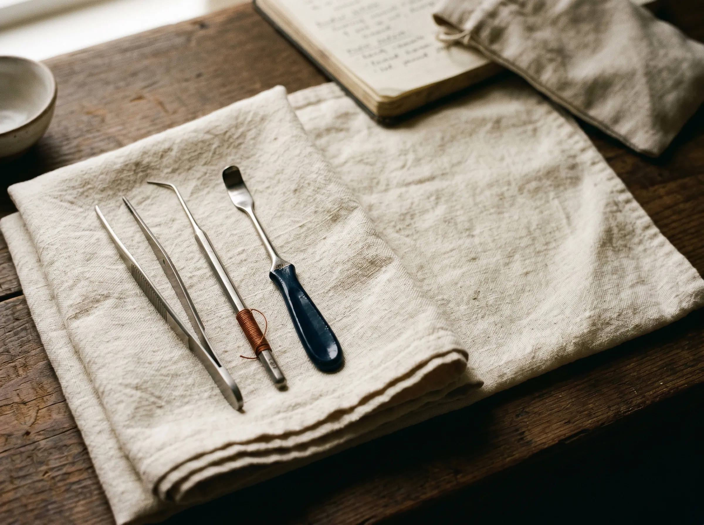 Editorial still life of surgical instruments